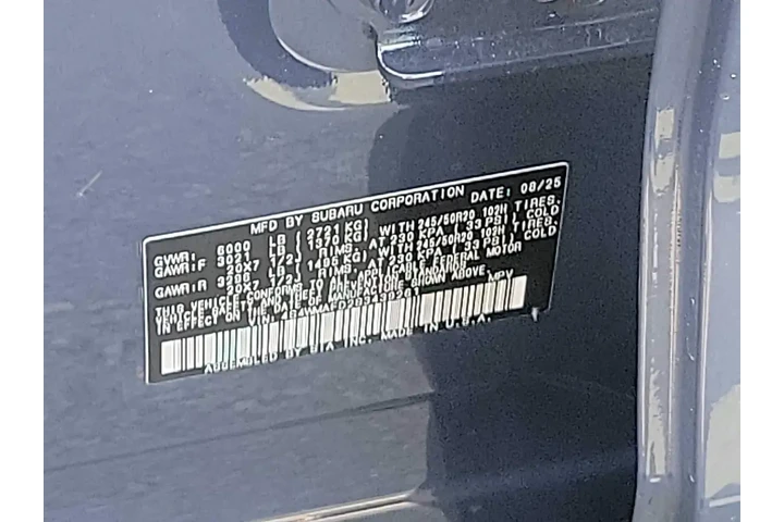 $39995 : Subaru Ascent 2025 AWD Onyx image 9