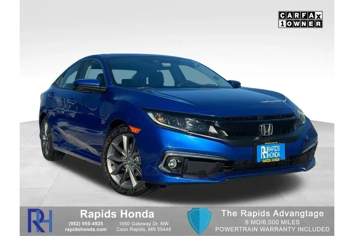 $20417 : Honda Civic 2019 EX 4dr Seda image 1
