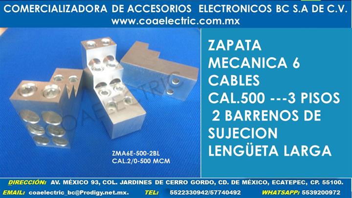 ZAPATA MECANCA 6 CABLES CAL.50 image 1