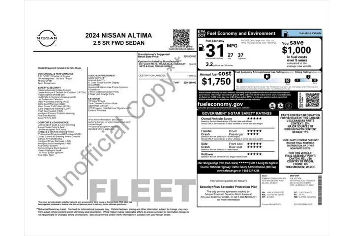 $20987 : Nissan Altima 2024 2.5 SR 4d image 3