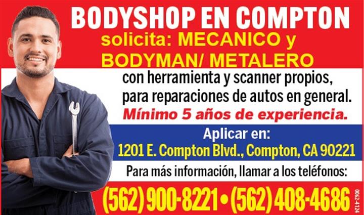 ▶️MECANICO y ▶BODYMAN/METALERO image 1