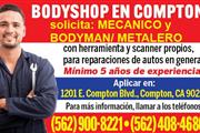 ▶️MECANICO y ▶BODYMAN/METALERO en Los Angeles