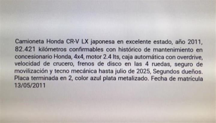 $49500000 : Camioneta Honda CR-V LX japone image 6