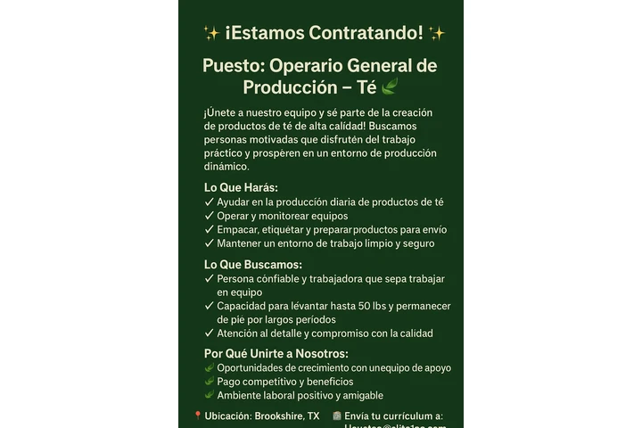 Operario General de Producción image 1