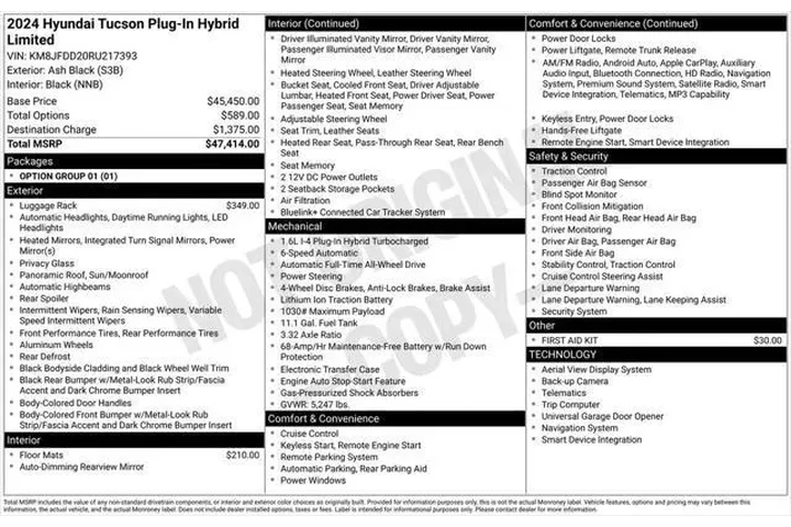 $33995 : Hyundai TUCSON Plug-in Hybri image 3