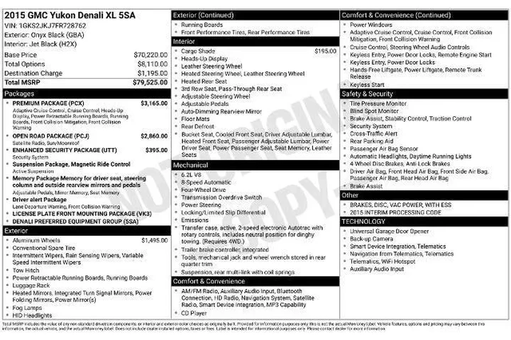 $21750 : GMC Yukon XL 2015 4x4 Denali image 3