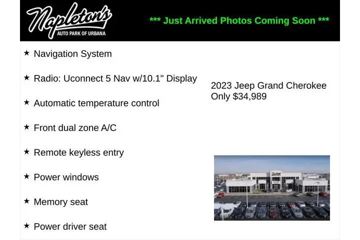 $34989 : Jeep Grand Cherokee 2023 4x4 image 1