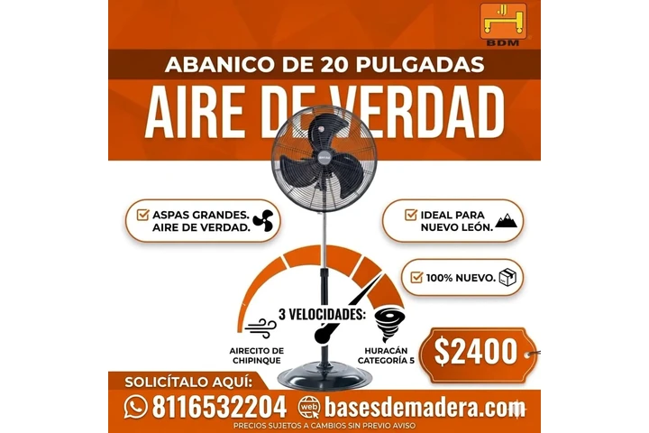 $2400 : Ventilador de Pedestal en Mty image 1