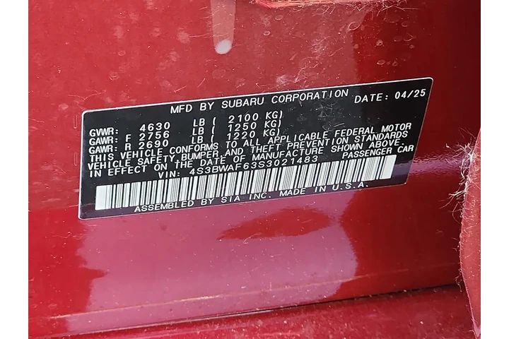 $27954 : Subaru Legacy 2025 AWD Premi image 9