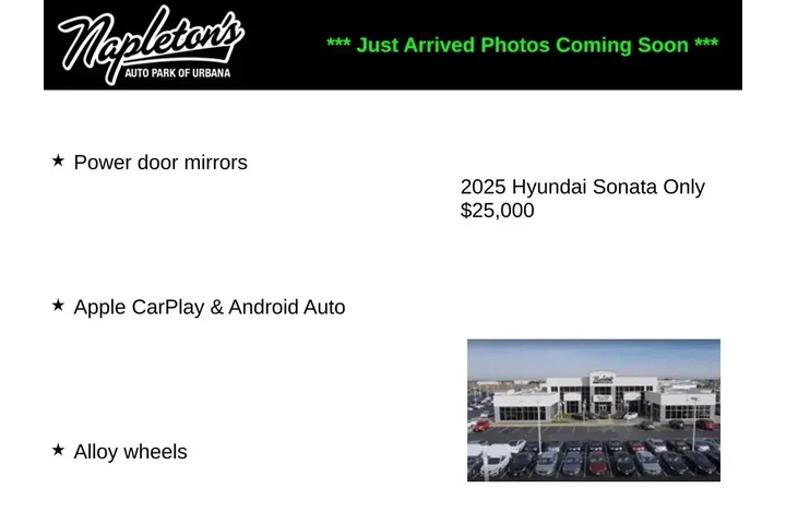 $25000 : Hyundai SONATA 2025 SE 4dr S image 2