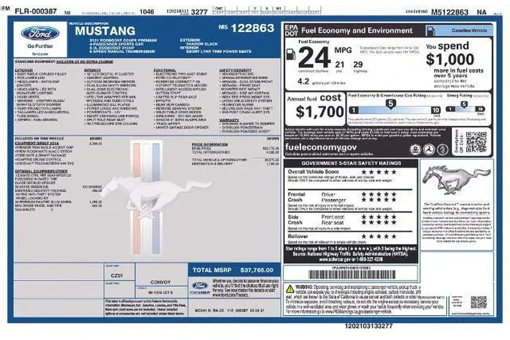 $20901 : Ford Mustang 2021 EcoBoost P image 5