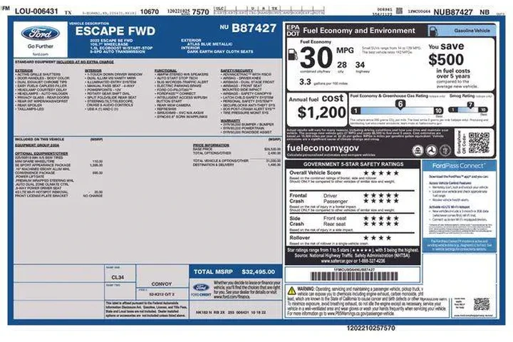 $20295 : Ford Escape 2022 SE 4dr SUV image 7