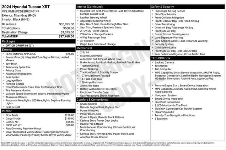 $27000 : Hyundai TUCSON 2024 AWD XRT image 7
