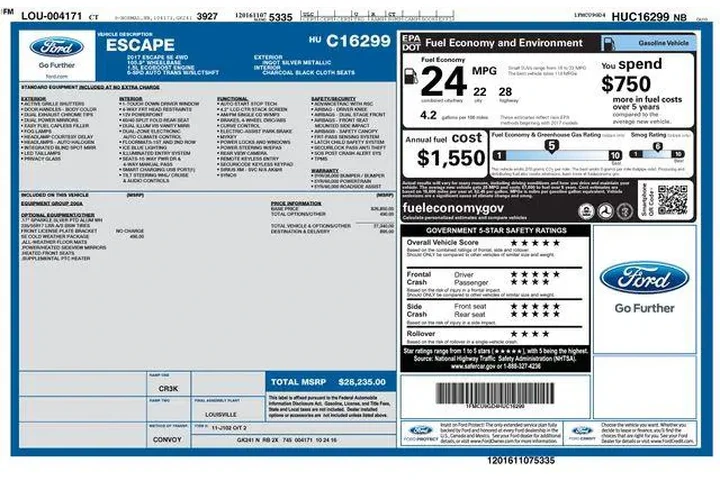 $13990 : Ford Escape 2017 AWD SE 4dr image 3