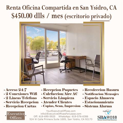 $450 : Shared office in San Ysidro Ca image 1