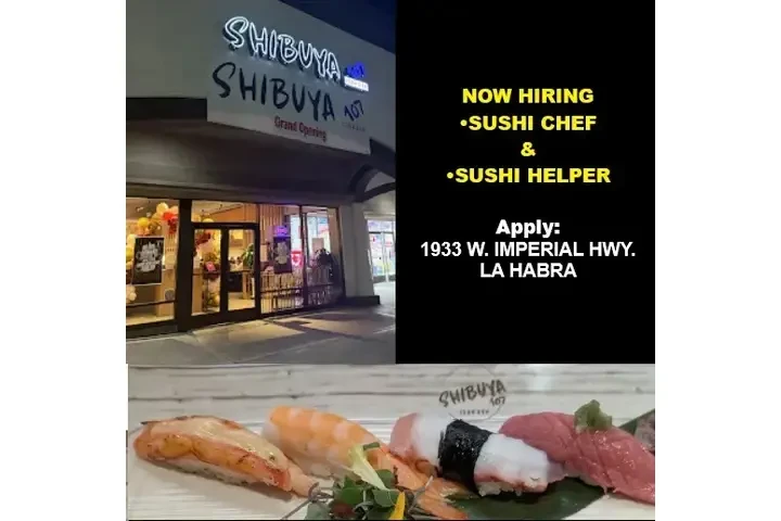 HIRING  SUSHI CHEF & HELPER 📍 image 1