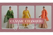 Buy Chanderi Anarkali Suit en Miami
