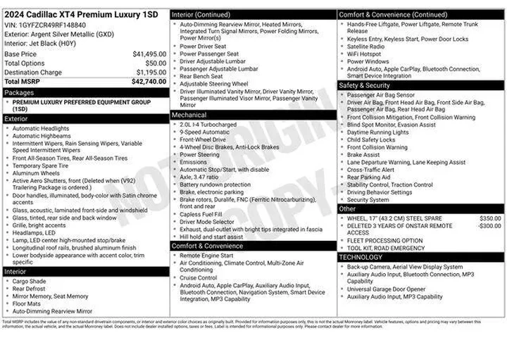 $27985 : Cadillac XT4 2024 Premium Lu image 7