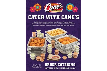 Cater with Cane's en Orange County