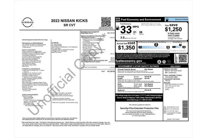 $21588 : Nissan Kicks 2023 SR 4dr Cro image 9