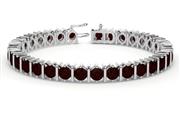 Real Ruby Tennis Bracelets