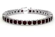 Real Ruby Tennis Bracelets en Newark