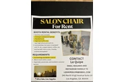 Salon chair for rent en Los Angeles