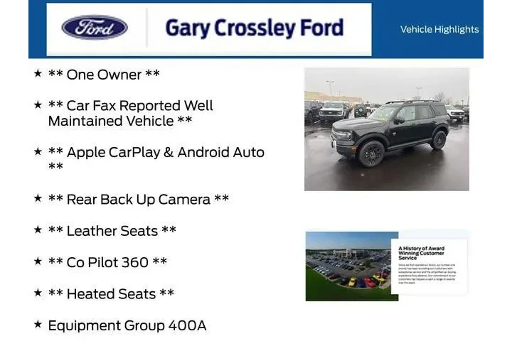 $32000 : Ford Bronco Sport 2025 AWD B image 6