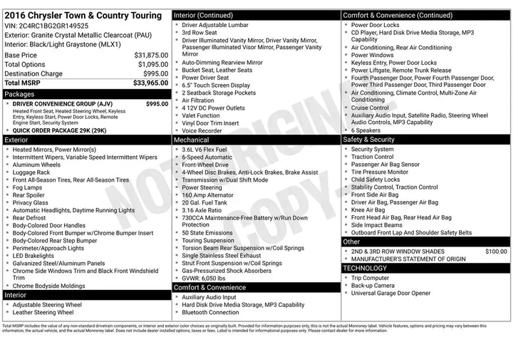 $8020 : Chrysler Town and Country 20 image 3