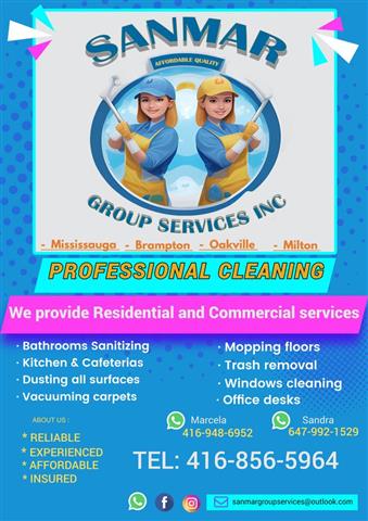 Team of two cleaning ladies image 1