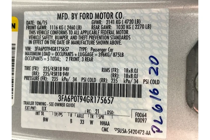 $11892 : Ford Fusion 2016 AWD SE 4dr image 9