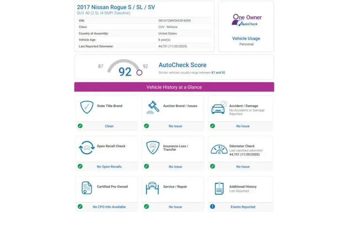 $17492 : 2017 Rogue SL image 3