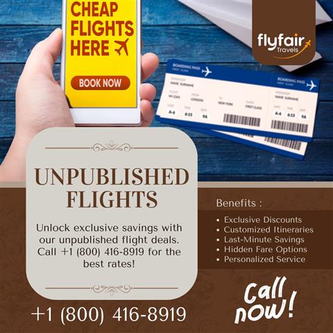 Unpublished Flights | Call Now image 2