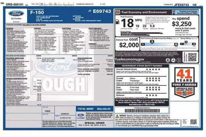 $31295 : Ford F-150 2018 4x4 Lariat 4 image 9