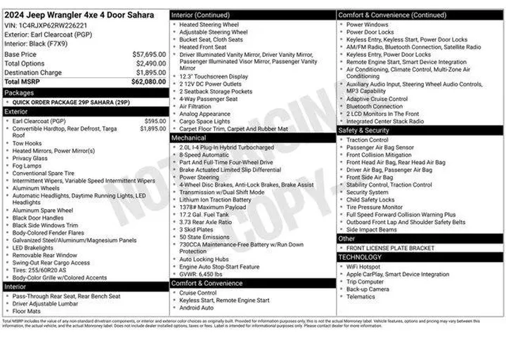$30659 : Jeep Wrangler 2024 4x4 Sahar image 2