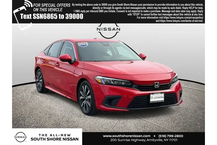 $21895 : Honda Civic 2024 EX 4dr Seda image 1