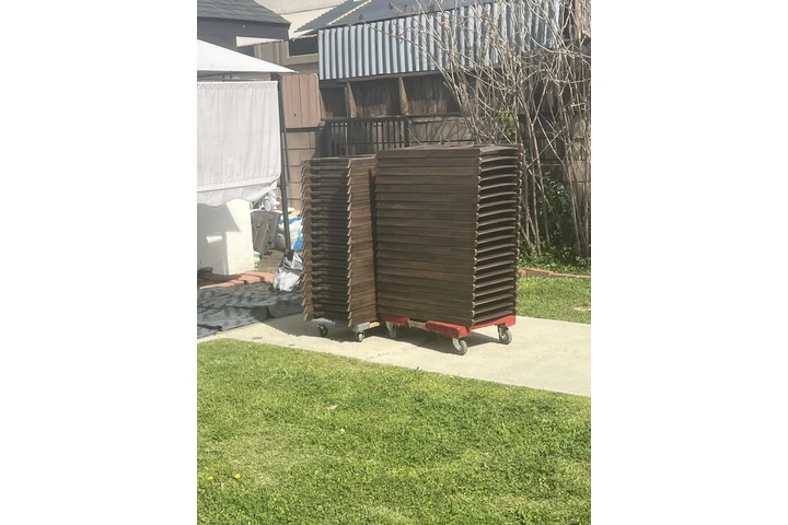 Rustic tables-bounce house image 8