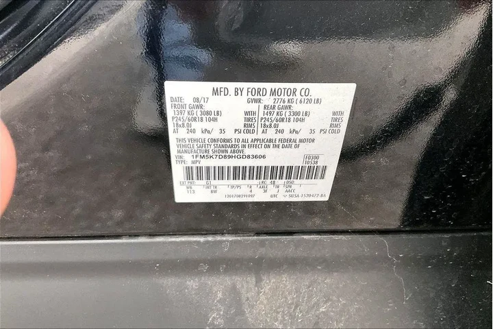 $16691 : Ford Explorer 2017 XLT 4dr S image 6