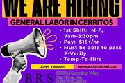 General Labor Needed Cerritos en Orange County