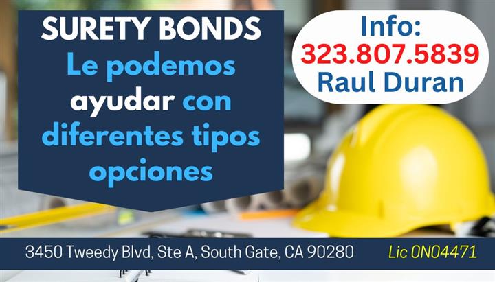 Necesita un SURETY BOND? ✅ image 1