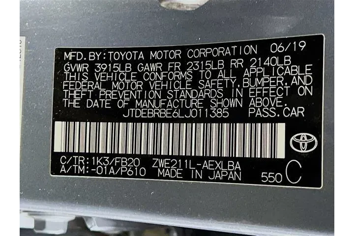 $13975 : Toyota Corolla Hybrid 2020 L image 9