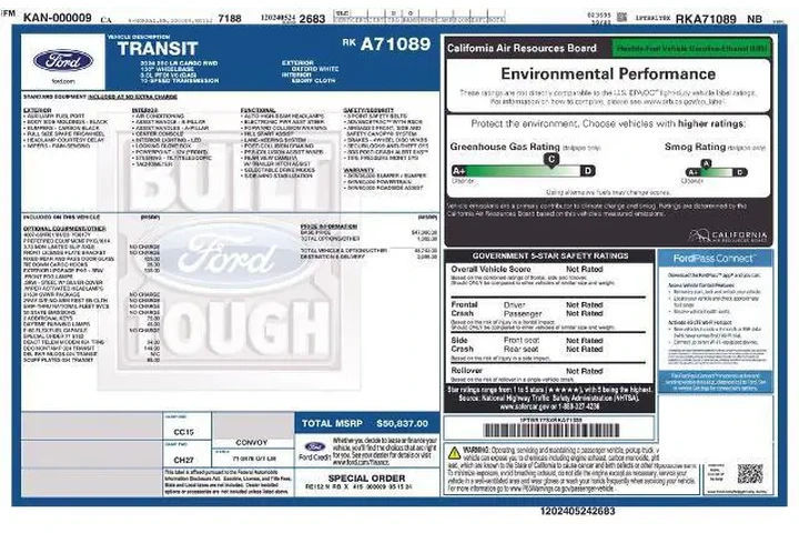$31948 : Ford Transit 2024 250 3dr SW image 3