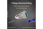 Chunky Emerald Diamond Ring en London