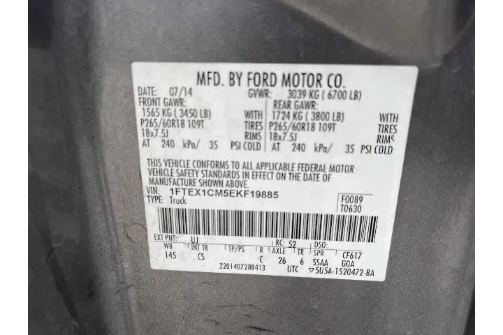 $13081 : Ford F-150 2014 4x2 STX 4dr image 5