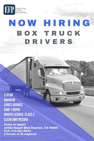Box truck drivers image 1