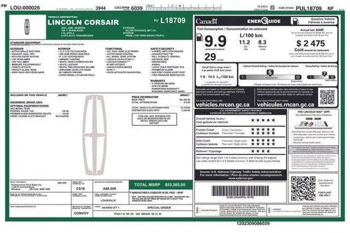 $34995 : Lincoln Corsair 2023 AWD Res image 2