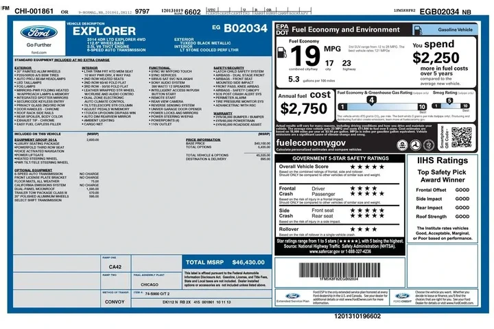 $14225 : Ford Explorer 2014 AWD Limit image 6