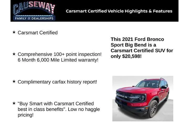 $20598 : Ford Bronco Sport 2021 AWD B image 3