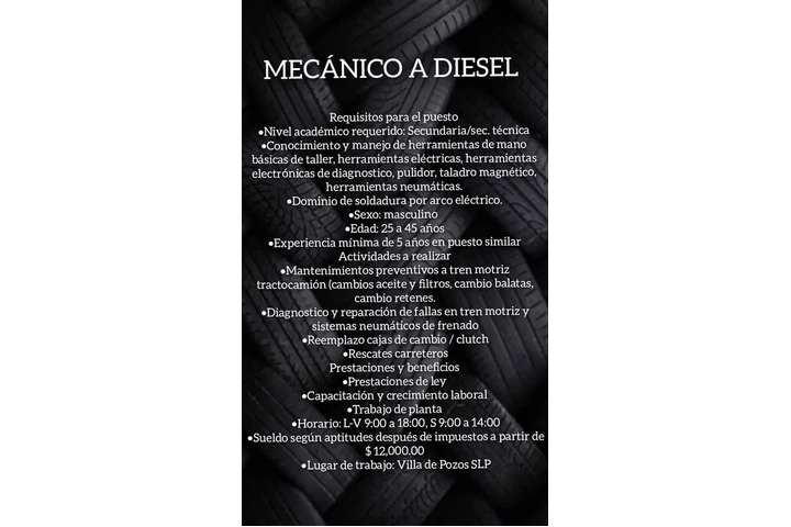 MECANICO A DIESEL image 1