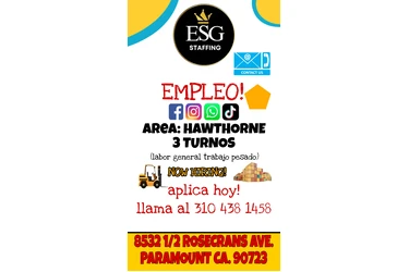 HAWTHORNE EMPLEO! APLICA HOY en Los Angeles